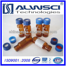 2ml 9-425 amber glass screw thread hplc vial with label